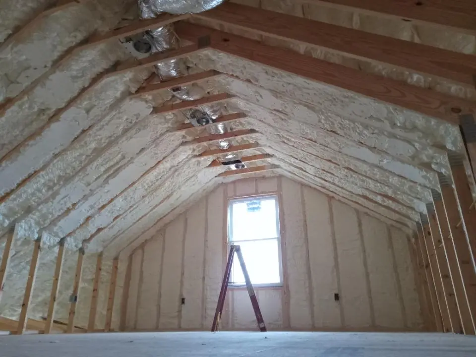 Spray foam roofing application for Crawl Space Insulation project in Las Vegas